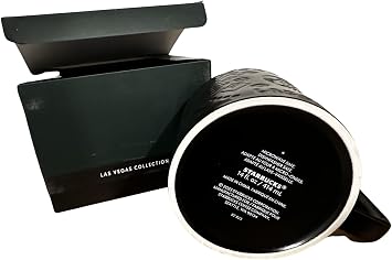 Starbucks Las Vegas Collection Limited Black Ceramic Mug 14oz in box