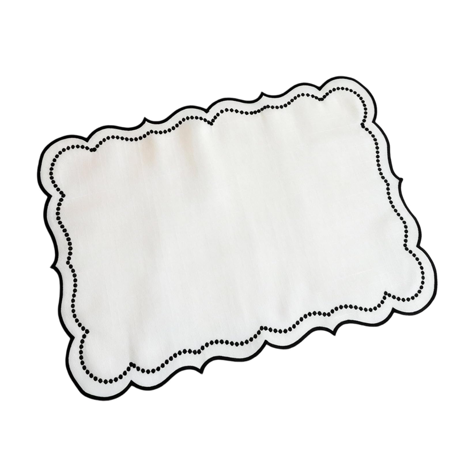 Premium Embroidery Table Placemat Stylish Rectangular Shape Place Mat for Home Decoration and Daily Meals Polyester Dining Table Mat