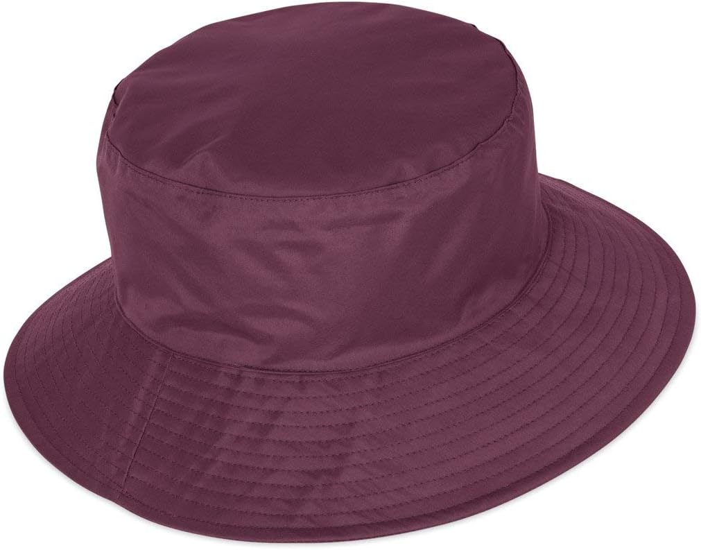 LightHouseWomen's Waterproof Bucket Rain Hat - Wide Brim Lined Outdoor Headwear
