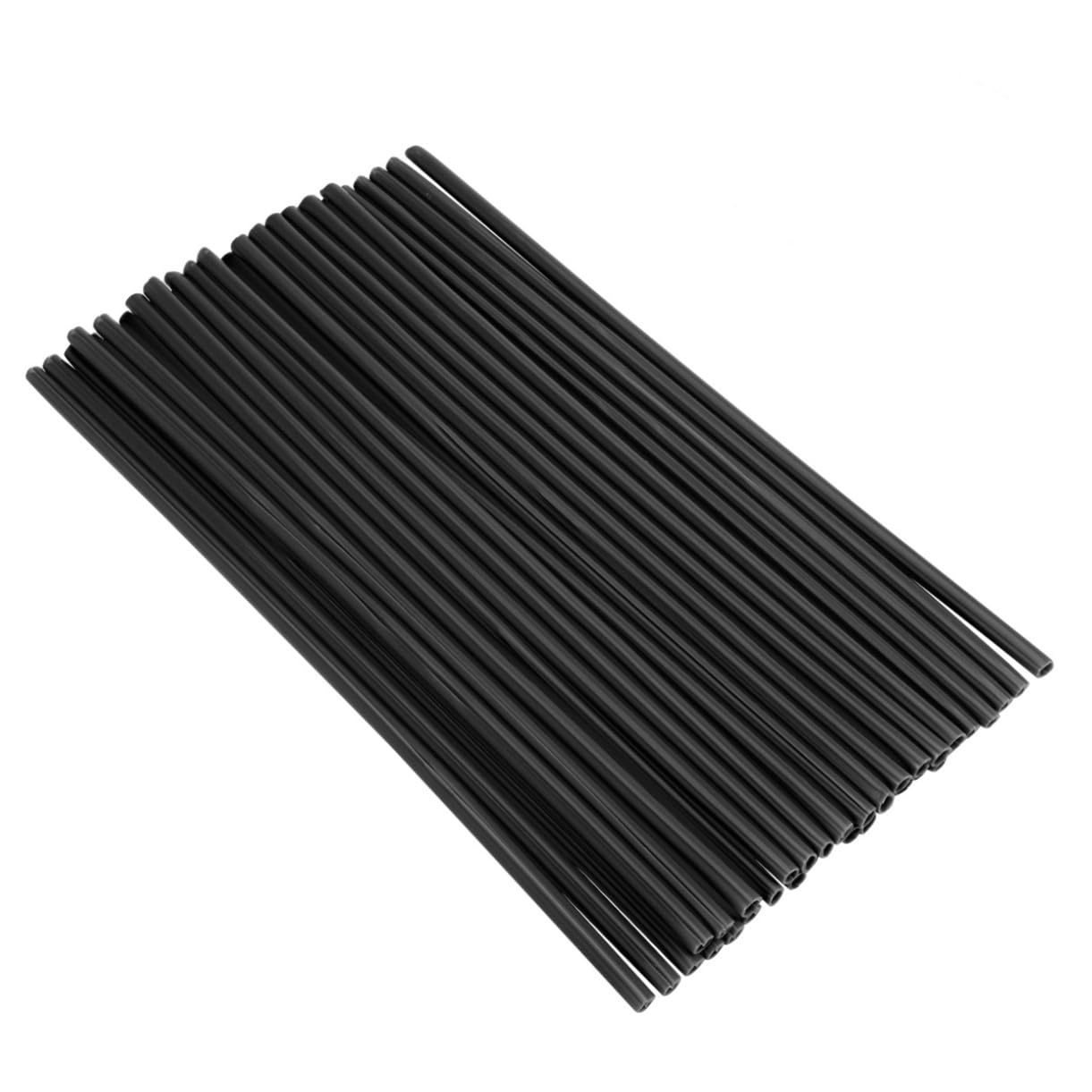 Cabilock 72Pcs Spoke Covers for Motorcycle Dirt Bike Black Spoke Wraps Decor Protector Kit Easy Installation Lightweight Design Wheel Rim Protection