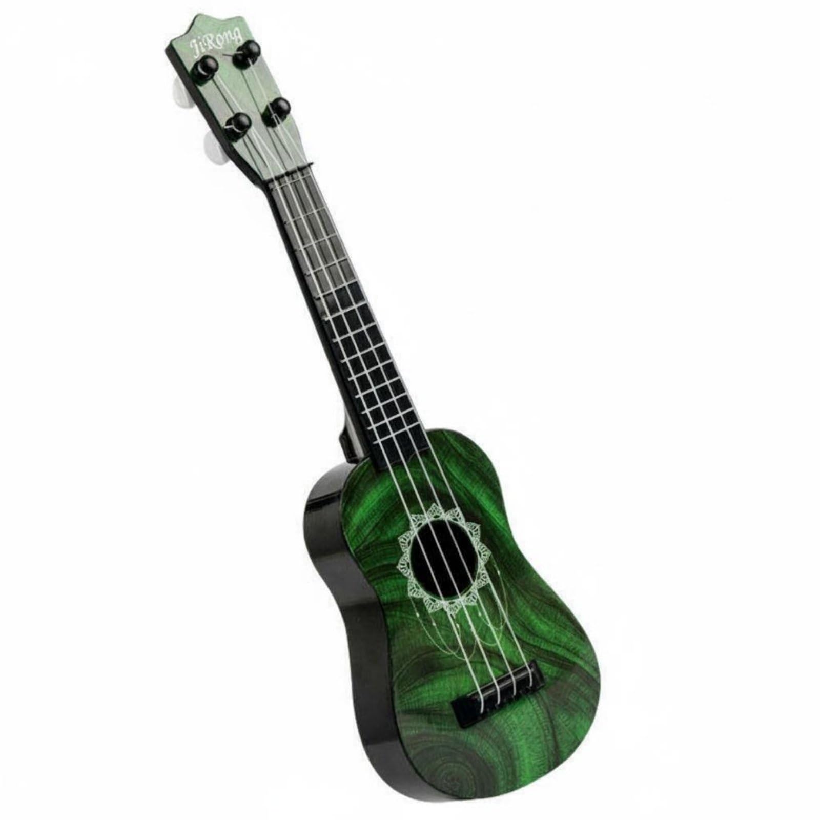 sensory development kids ukulele early learning colorful toy guitar realistic look 4-string mini guitar nylon strings for toddlers, beginners, green|toys & hobbies | educational | music &