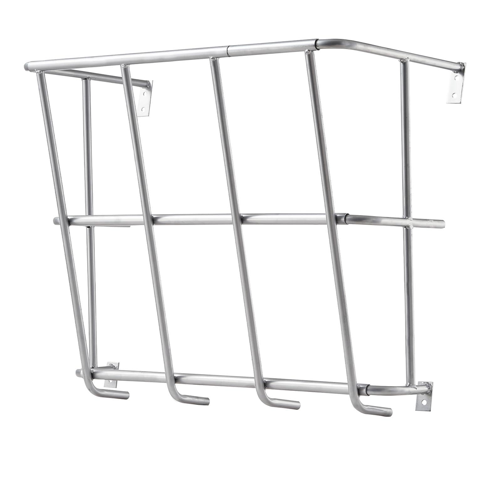 Happybuy Livestock Hay Feeder, 18.5 Gallons Large Capacity, Heavy-Duty Steel Goat Hay Rack,24.4