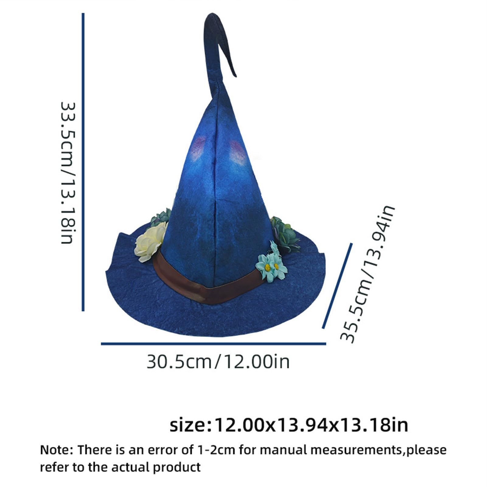 10 Pezzi Mini Cappelli Da Strega In Feltro E Mini Scopa Da Strega
