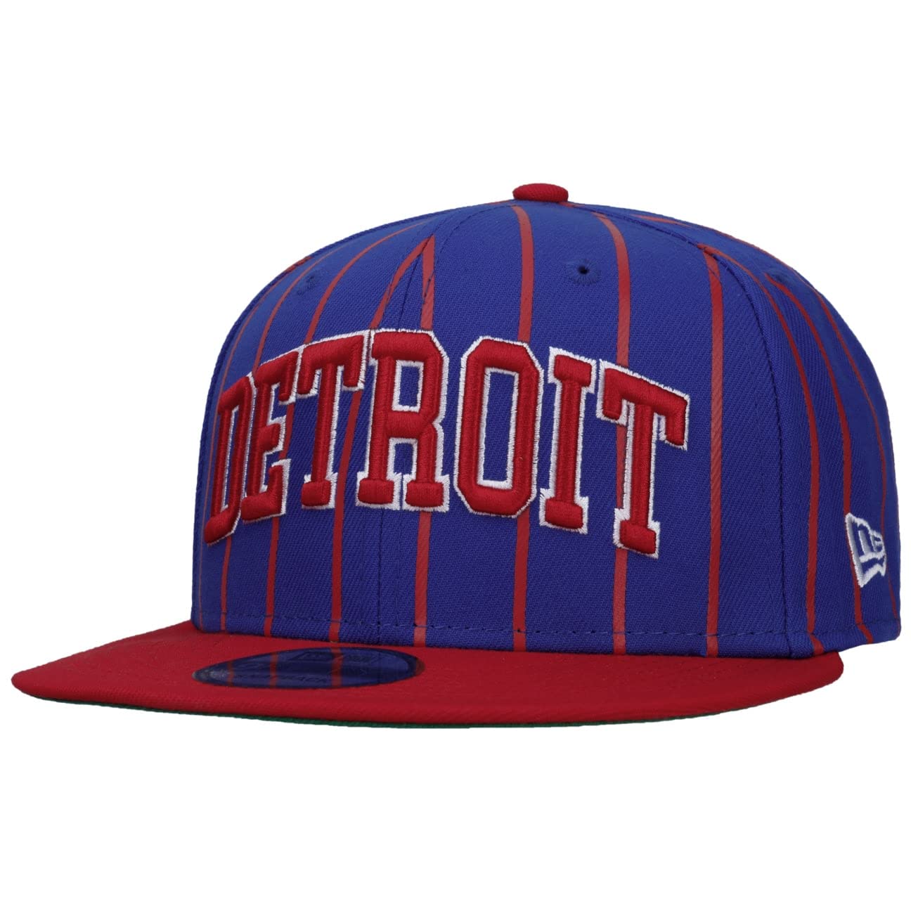 New Era Men's Navy 9Fifty Nba Detroit Pistons Capera - Snapback Cap Baseball Snapback, With Peak Winter Autumn-Winter - One Size