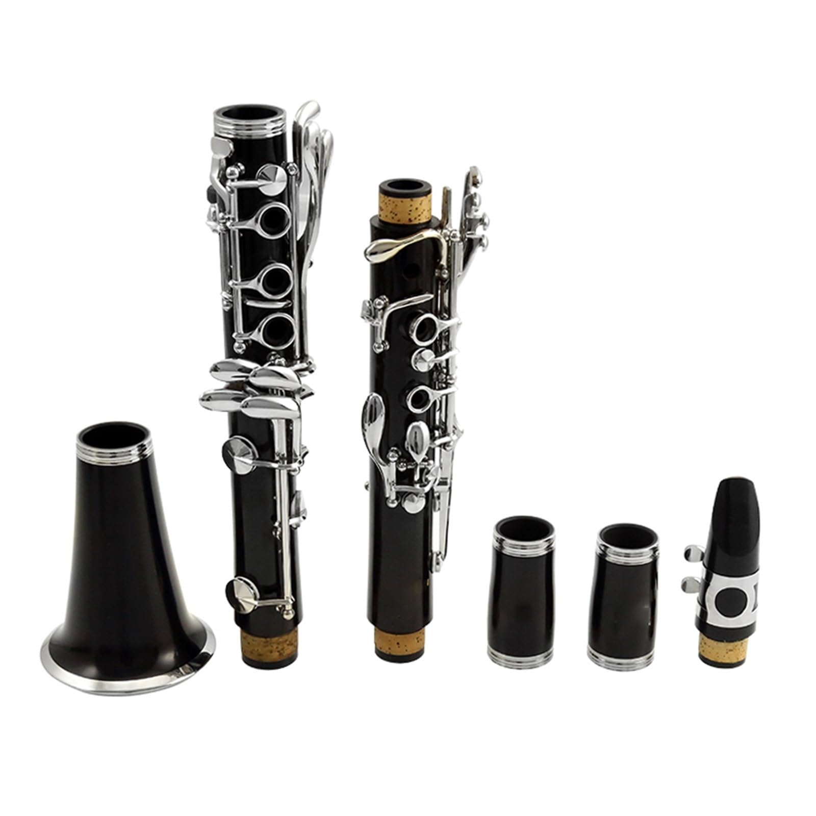 Clarinet Per Principianti Clarinetto In Legno Sintetico Strumento A Fiato In Si Bemolle 17 Tasti Rame Bianco Gradazione Tasti Esecuzione Orchestrale