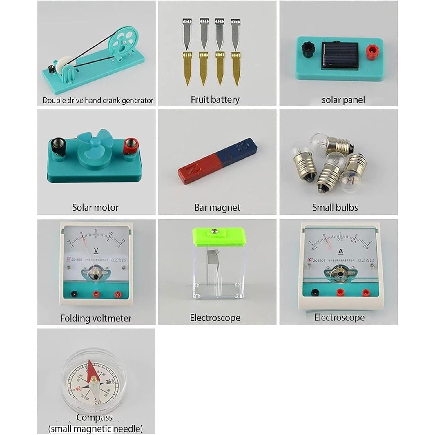 Il Principio della Campana elettrica Esperimento in Serie di Pannelli solari Circuito Ampere Conducibilità unidirezionale dei diodi Scatola for esperimenti elettrici elettromagnetici