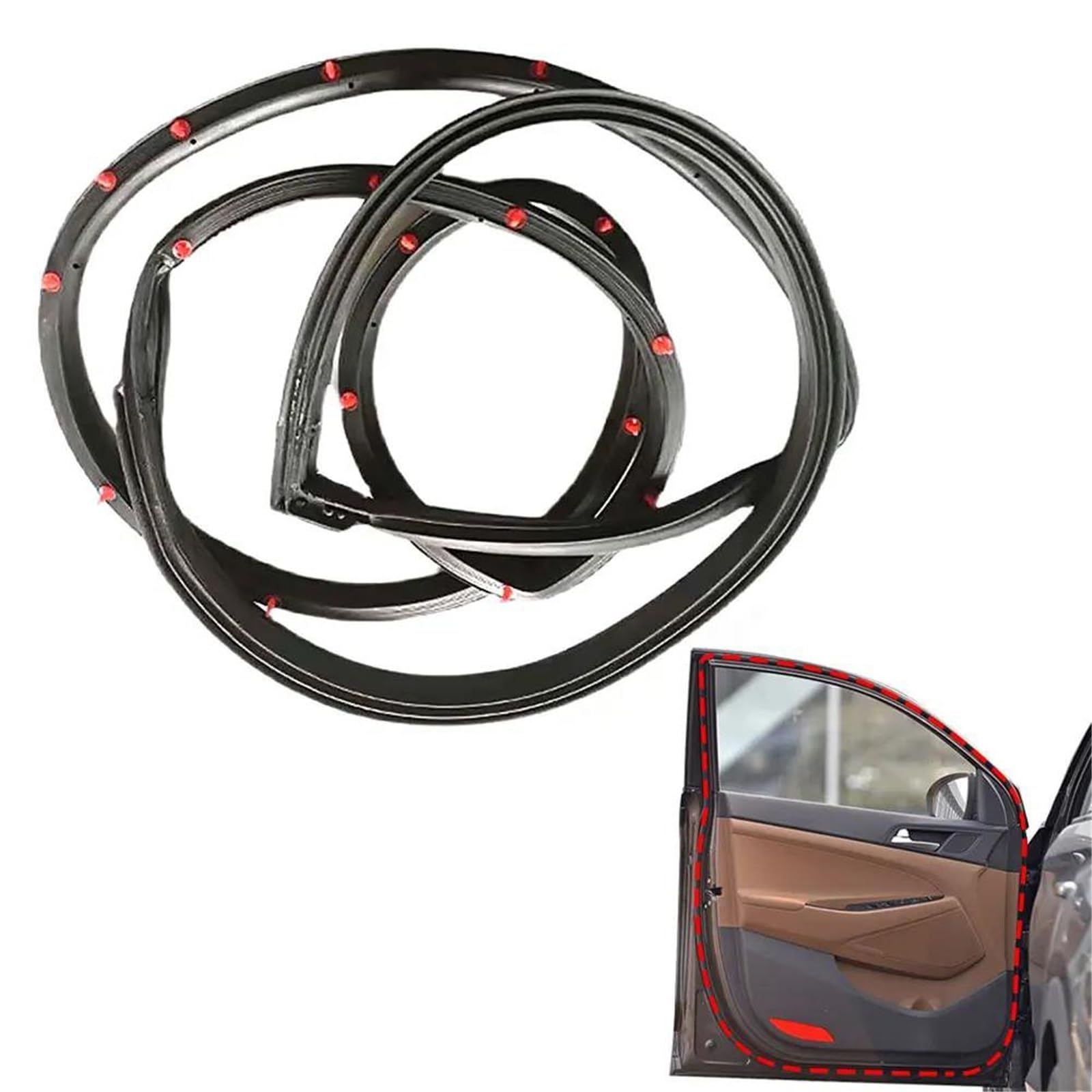 Csspdm One Color Car Door Weather Strip Front Left For Hyundai For Tucson 2010-2015 Rubber Weatherstrip Seal 831402S000