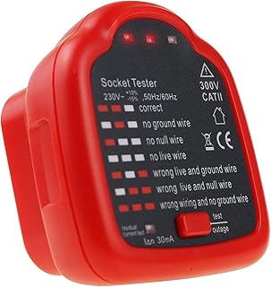 Automatic Electric Circuit Polarity Phase Voltage Detector Wall Plug Breaker Finder US Socket Tester Outlet Tester RCD Test (US Plug)