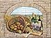 Ceramic Backsplash Tile Mural Wine Themed Kitchen - Tuscan Wine III - Rita Broughton