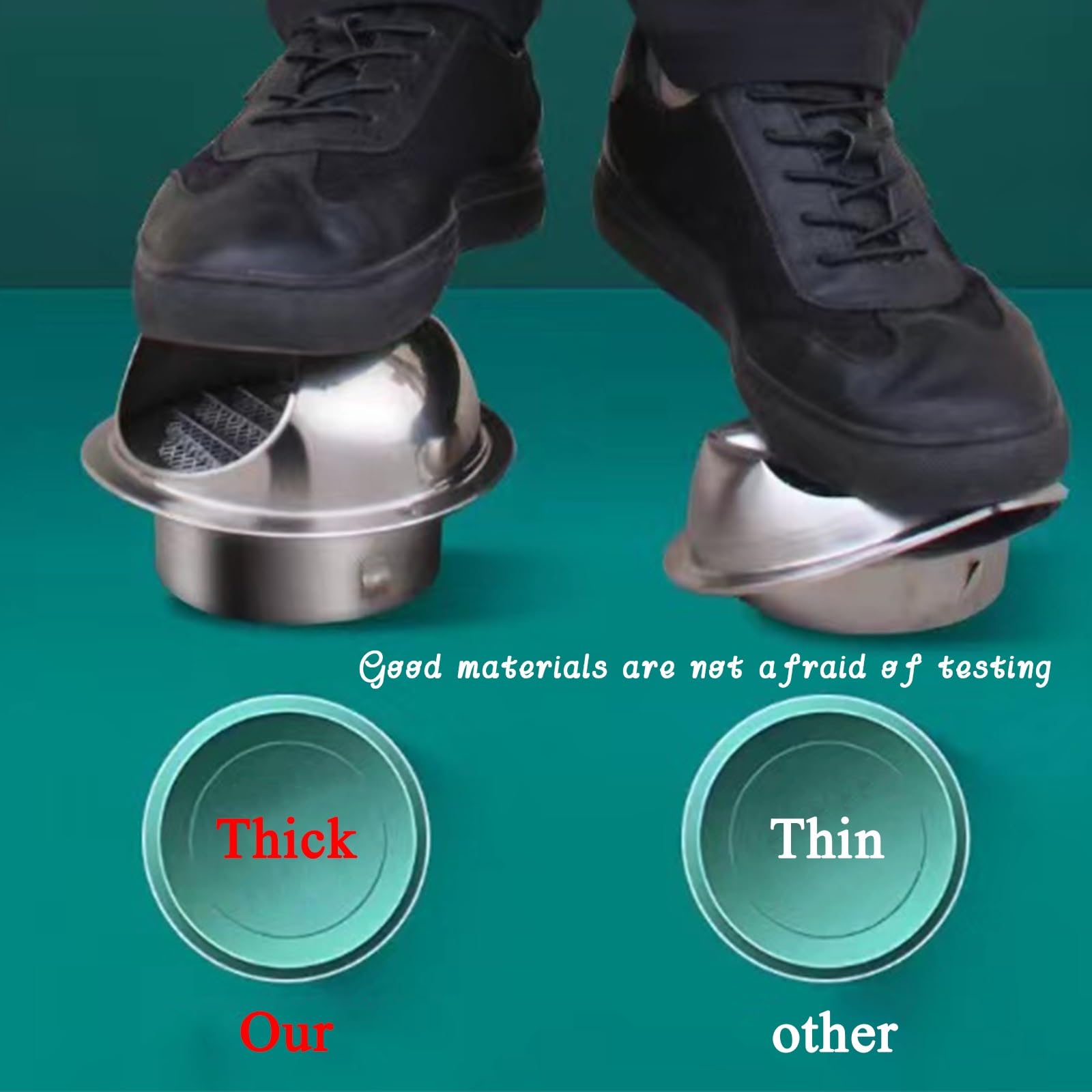 Ronde Ventilatiekap van Roestvrij Staal 304, 4/6/8 Inch