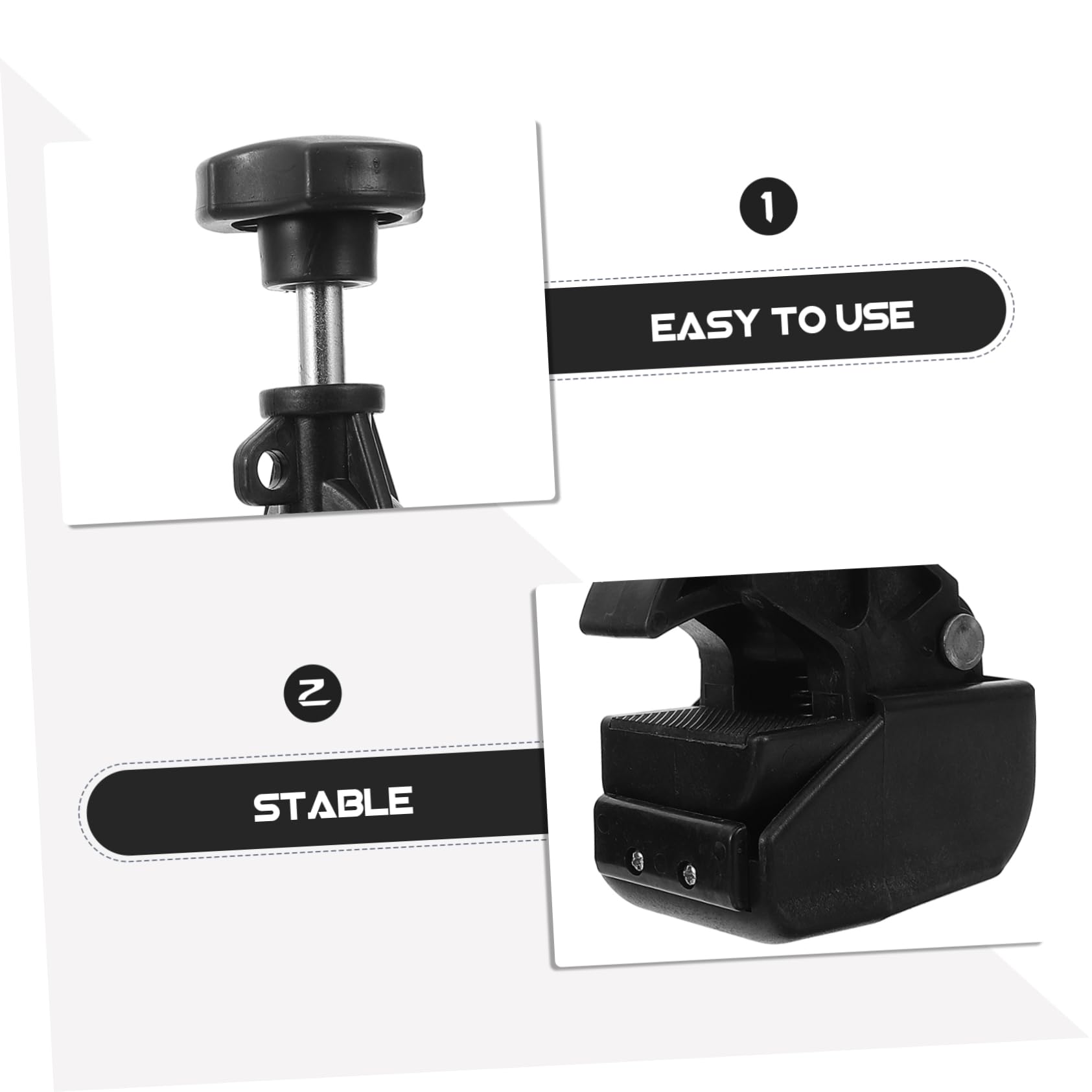 MAGICLULU Utensile per Cambio Gomme Morsetto per Tallone Pneumatico in Plastico Nero Facile da Impugnare per Rimozione e Installazione Pneumatici