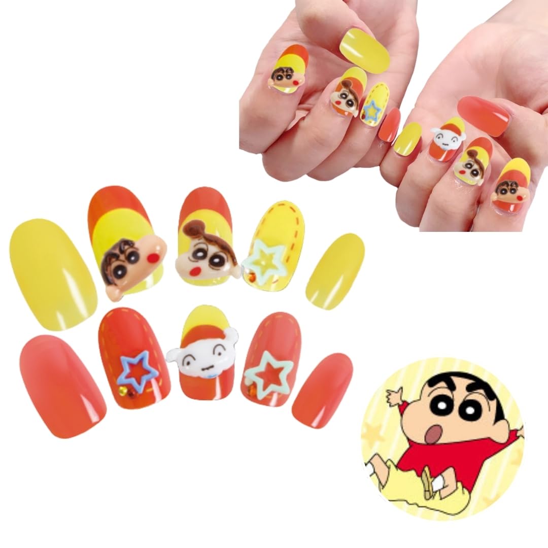 Amazon | キャラクター クレヨンしんちゃん ネイルチップ 貼って剥が