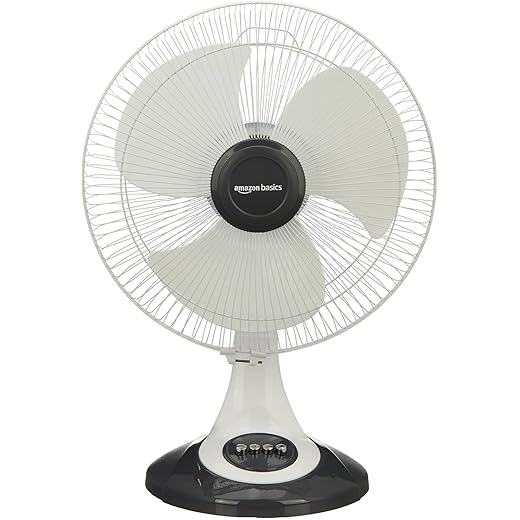 amazon basics High Speed Table Fan I 3 Adjustable Fan Speeds