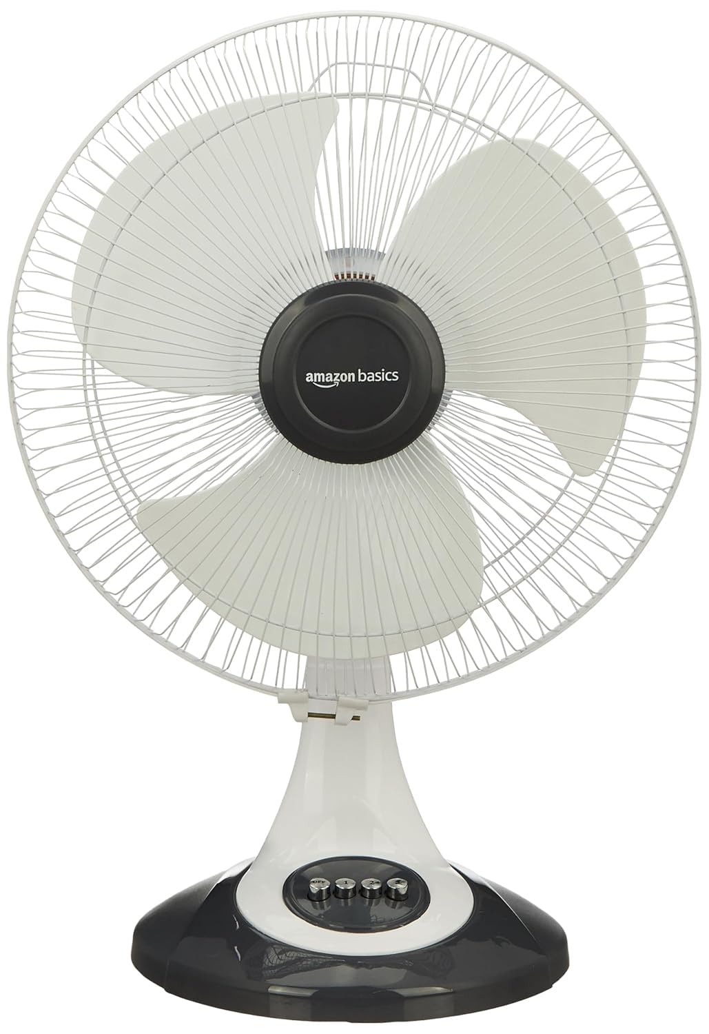 Amazon Basics Table Fan 3‑Speed, 400mm Sweep, White