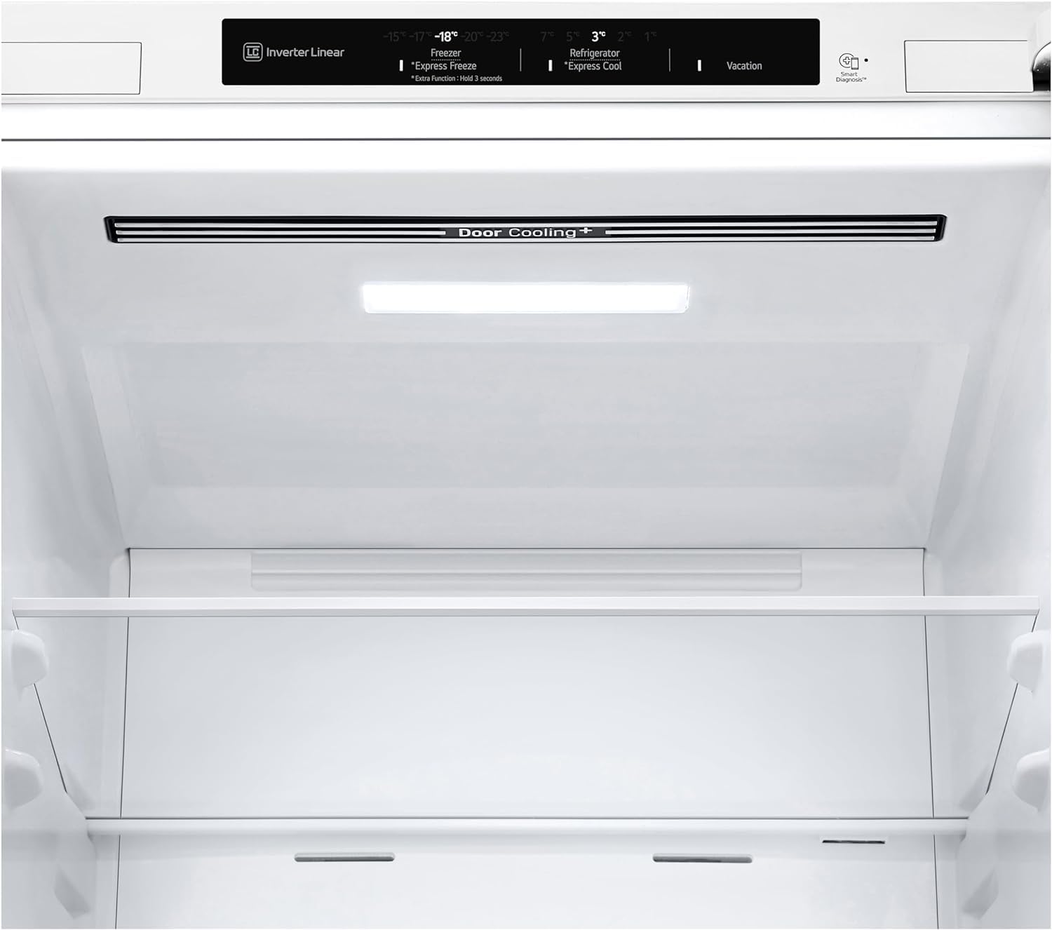 LG GBP62SWNAC Kühl-/Gefrierkombination, Klasse A, 384 L, Super White | DoorCooling+, LINEARCooling, Innendisplay, 59,5 x 203 x 67,5 cm