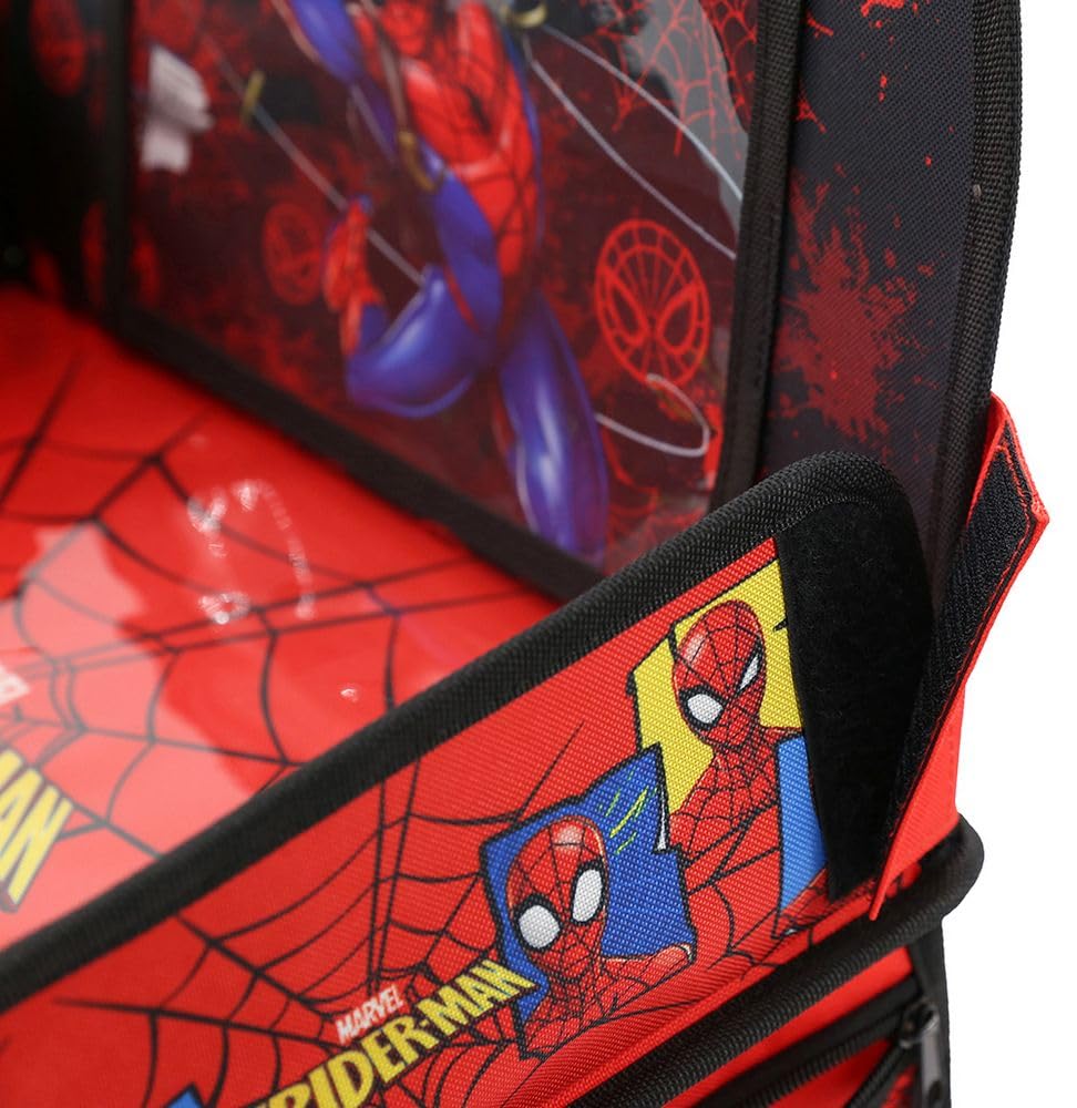 Table de voyage auto Spiderman enfant araignée confort rouge réglable
