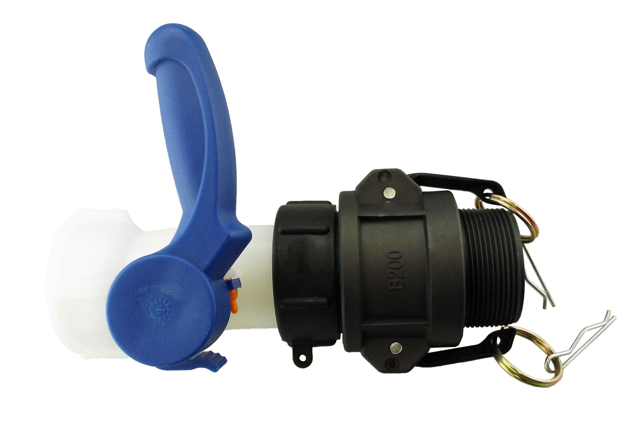 IBC 2" S60X6 Valve Set with 2" Camlock Adapter and 2" BSP Type B Camlock Coupler