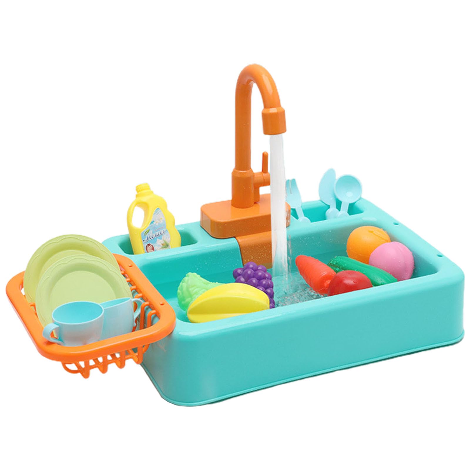 Giocattolo da Cucina Lavandino Lavastoviglie Gioco con Acqua Corrente Lavastoviglie Giocattolo Casa dei Ruoli Giocattolo da Cucina Lavandino con Acqua Corrente