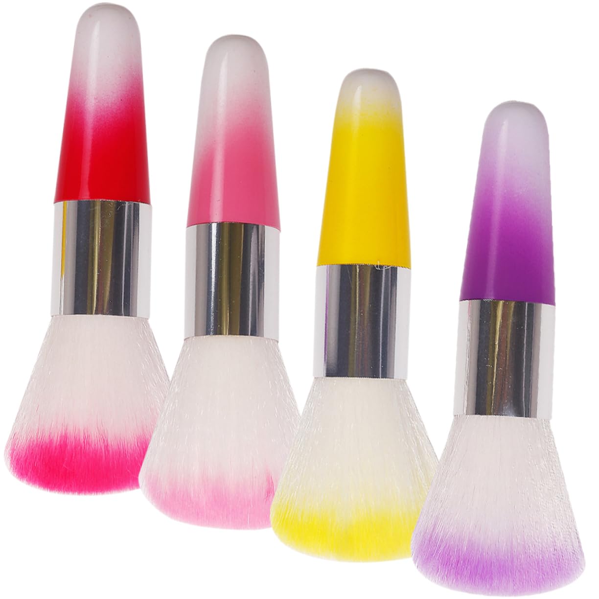 Healeved 5 Set Di Pennelli Per Cipria Morbidi Pennelli Per Decorativi Facili Da Trasportare 4 Pezzi *5
