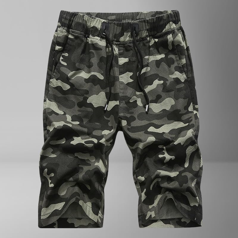 Short d'été décontracté confection premium en coton stretch masculin - 7