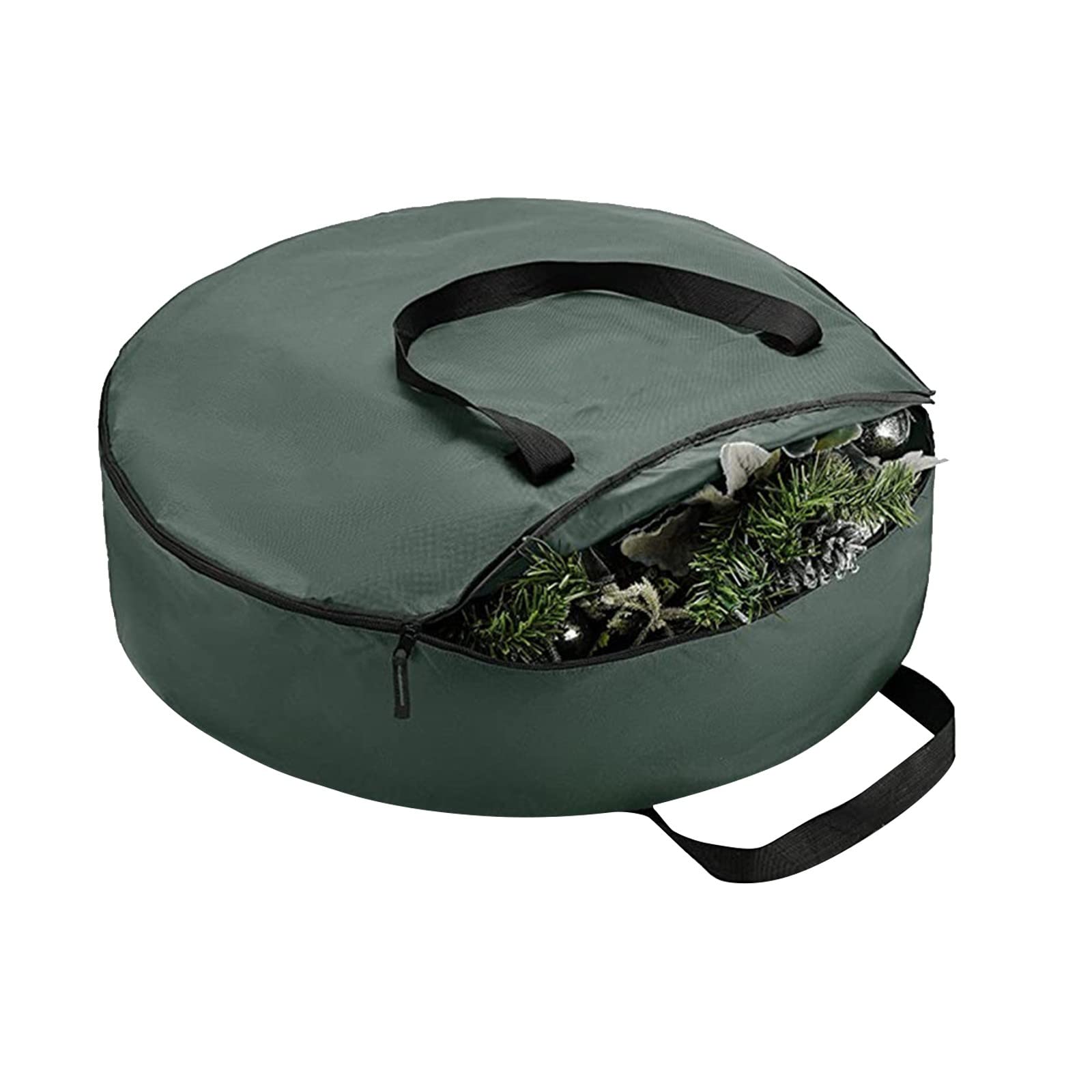 Christmas Tree Storage Bag - Waterproof Large Holiday Xmas Disassembled Tree Bags Waterproof Christmas Ornaments Storage Bag with Carry Handles Zipper Xmas Storage Container 24in (A55)