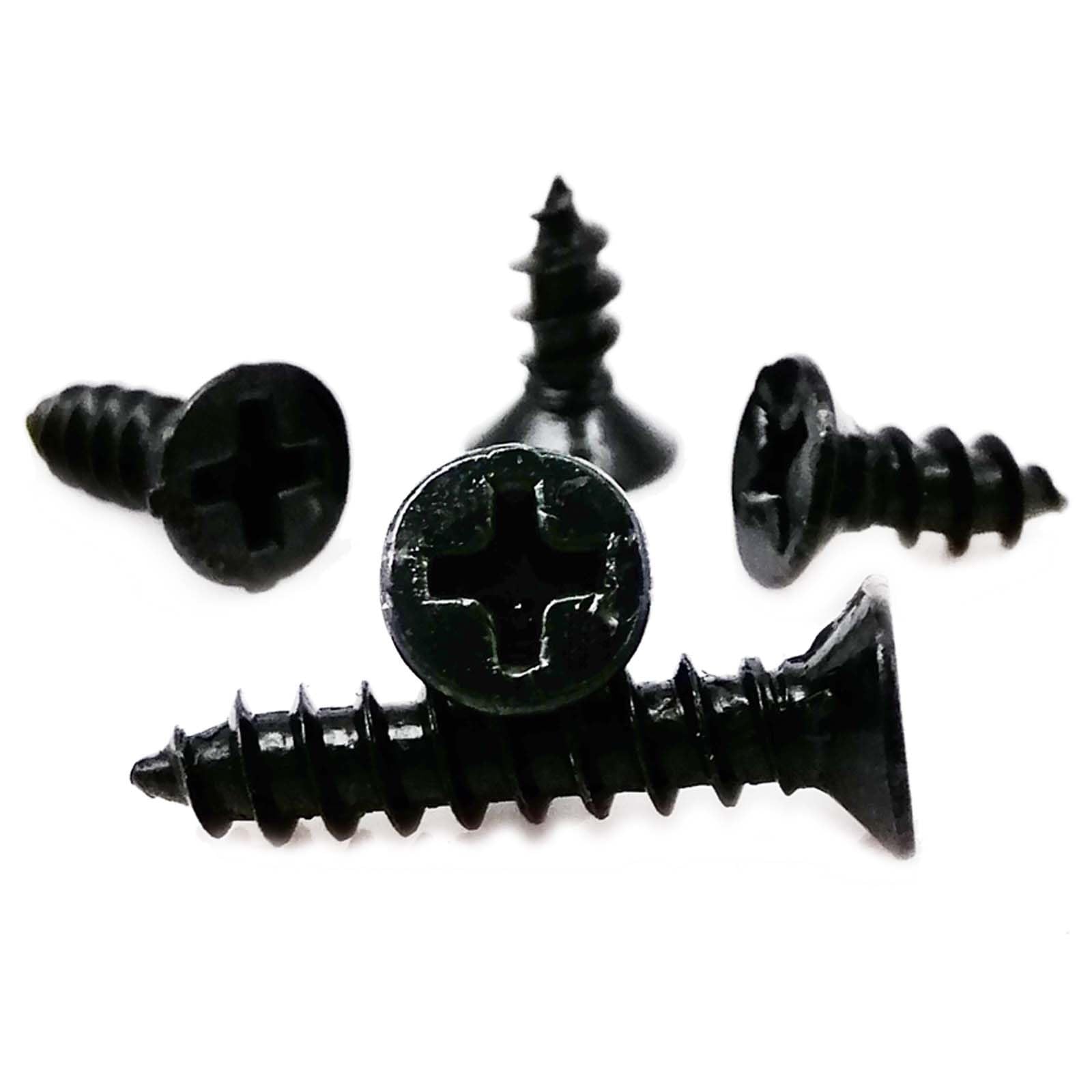 Pièces à Visser 700/1000/1350/2010pc M1 .4 .7 M2 M3 M4 Noir Croix Plate Tête Fraisée Autotaraudeuse Vis À Bois Ensemble Kit D'assortiment(Set D 2010pcs)
