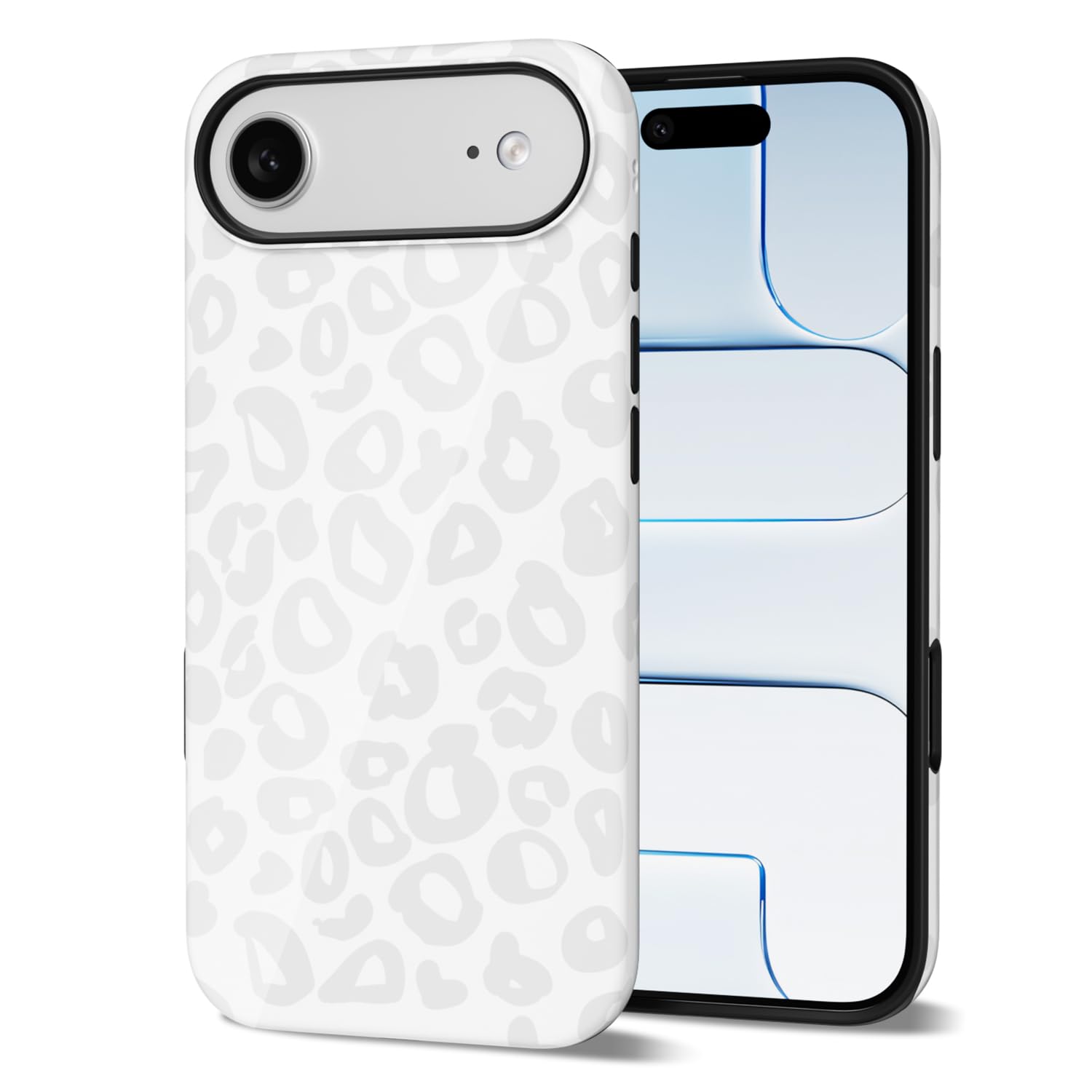 Coque iPhone 17 Pro imprimé guépard Svanove - Coque rigide fine plastique bordeaux pour femme