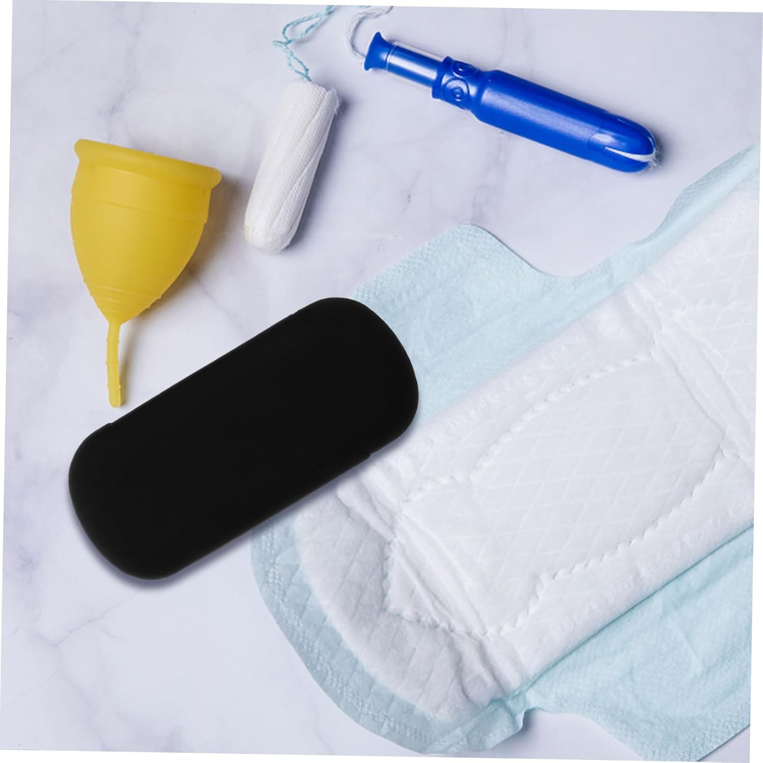 2pcs Silicone Case Box for Storage Portable Women Carrier for Period Essentials Compact and Lightweight Design Storage