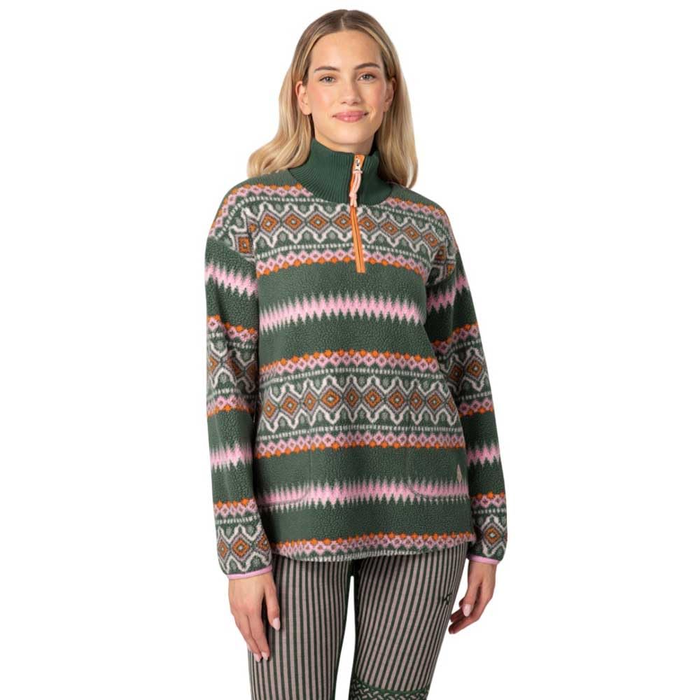 Kari Traa Damen Ruthie Half Zip Pullover Thyme M