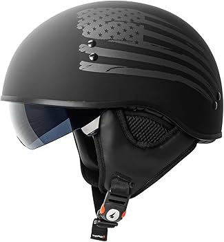 TT＆CO【USA JOCKEY BLACK HALF HELMET】 TT&CO. USA JOCKEY BLACK HALF HELMET MOTORCYCLE HELMET