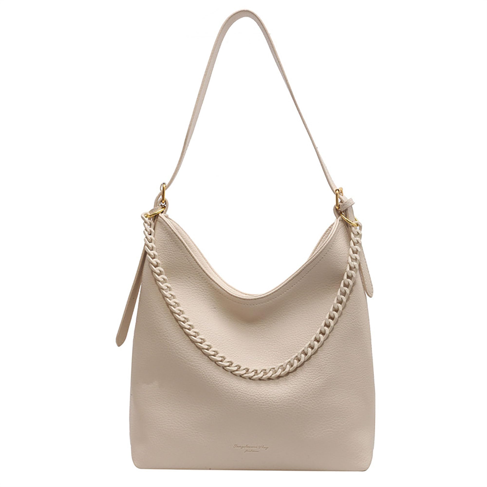 Large Capacity Shopping Casual Tote Bags | Ladies Vintage Shoulder Purses With Acrylic Chains Women Hand Bags | Pu Crossbody Fashion Ladies Messenger Bag shoulder bag | Summer bucket bag-image-42