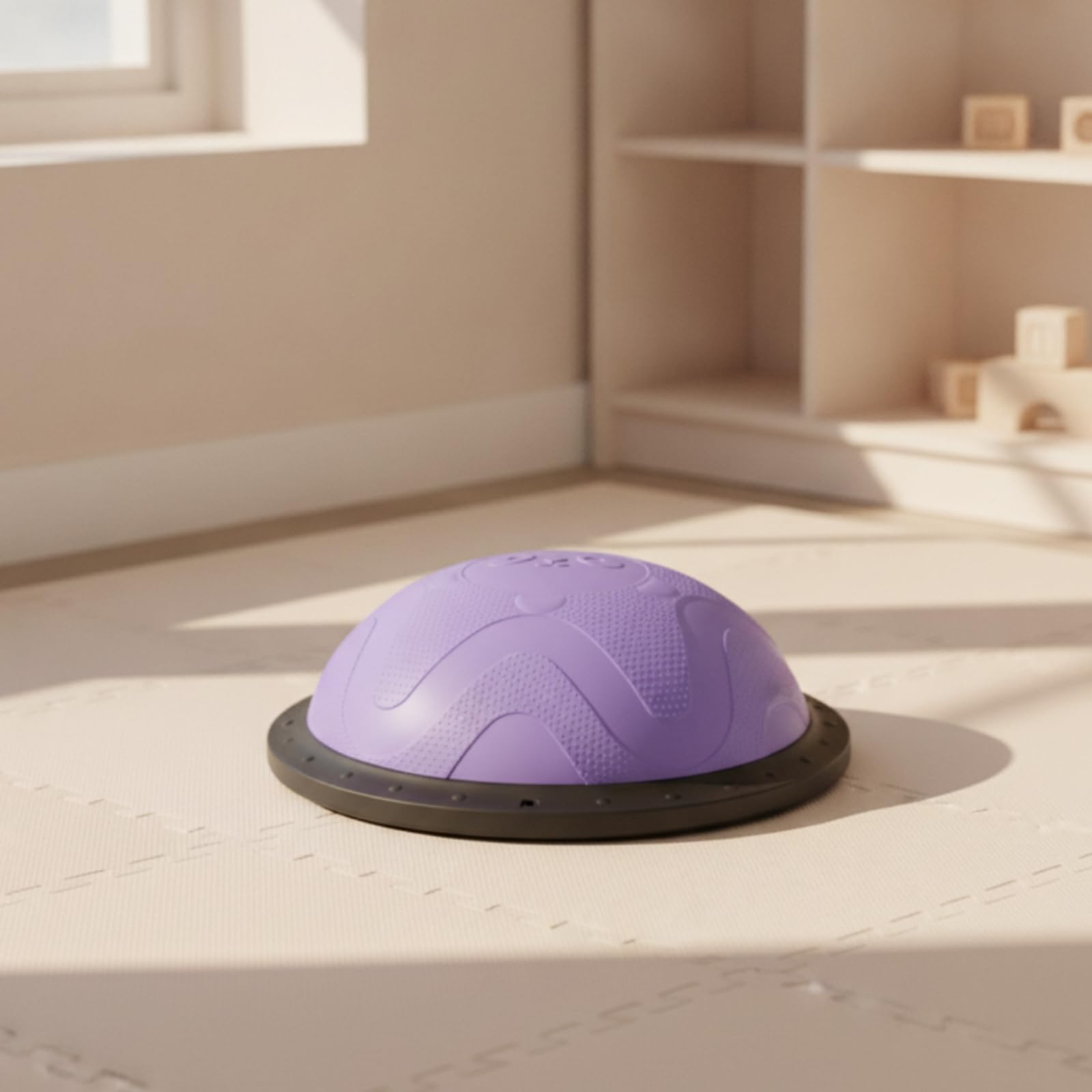 Semisfera Fitness con Pompa Versatile | Base Stabile Antiscivolo, Tavola per l'equilibrio con Semisfera, Robusta, Dome, Casa