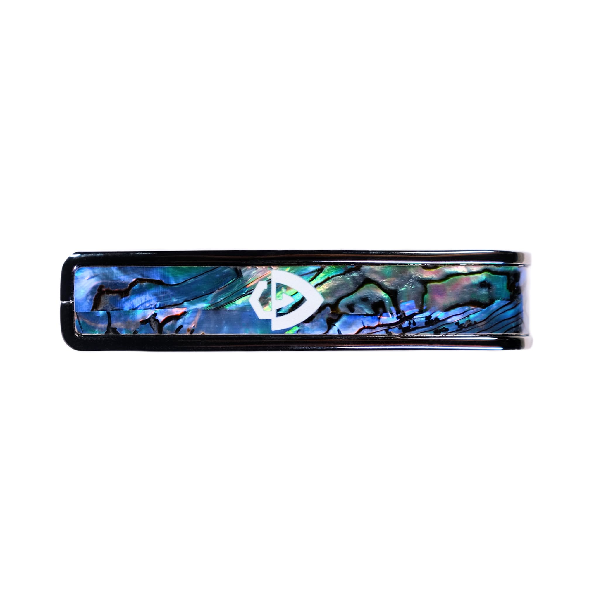 Guild - Capotasto con finitura cromata, colore: Blu abalone con scudo G