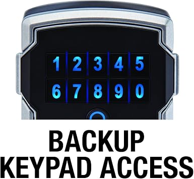 Master Lock Key Lock Box with Code, Outdoor Lock Box for Realtors, Property Managers and Landlords, Ideal for Short-Term Rentals, Key Safe Holds 5 Keys, 5440EC