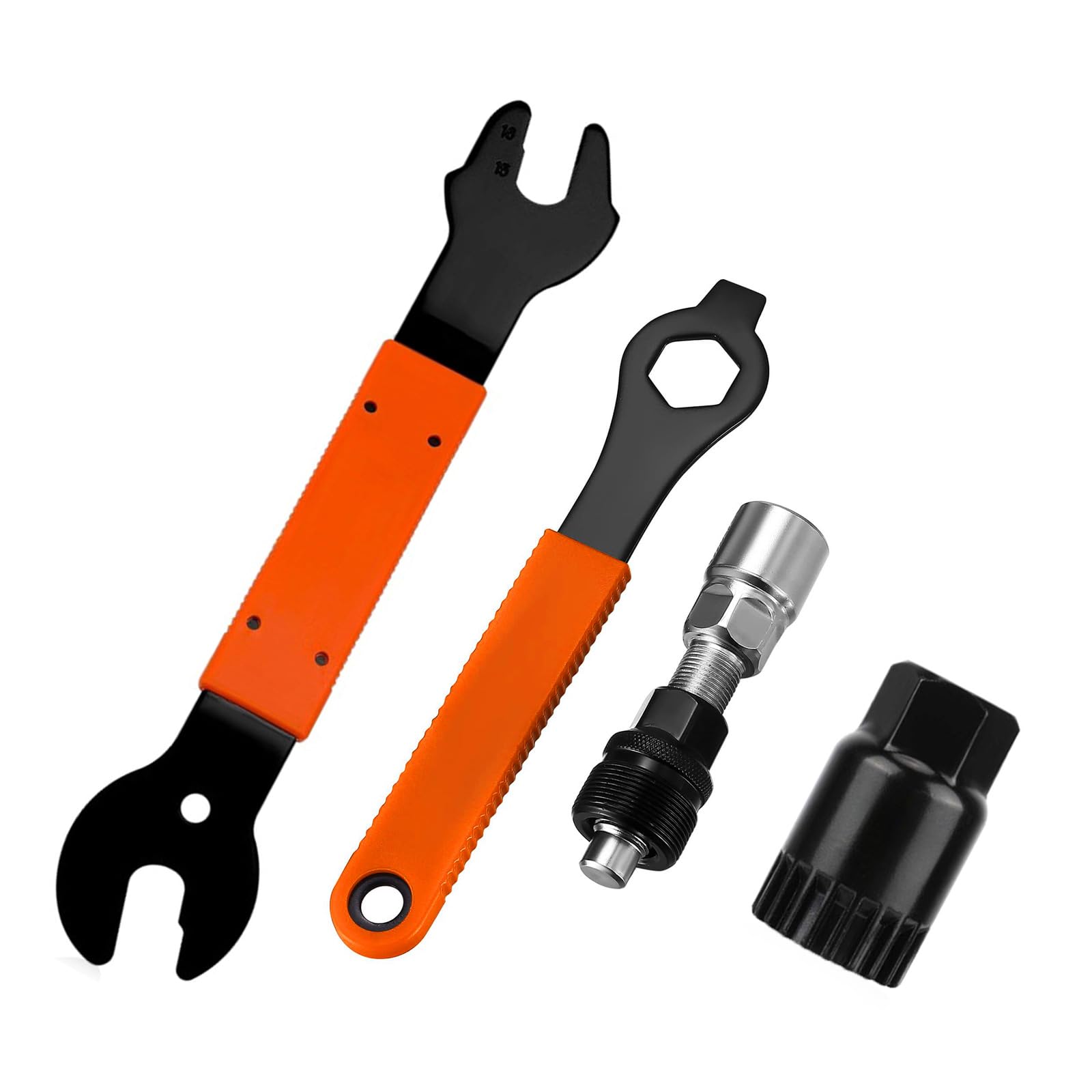 KAIXINXIN Essential Bicycles Repair Suit with Pedals Wrenches and Cranks Extractors Tool for Mountain Road and Folded Bike