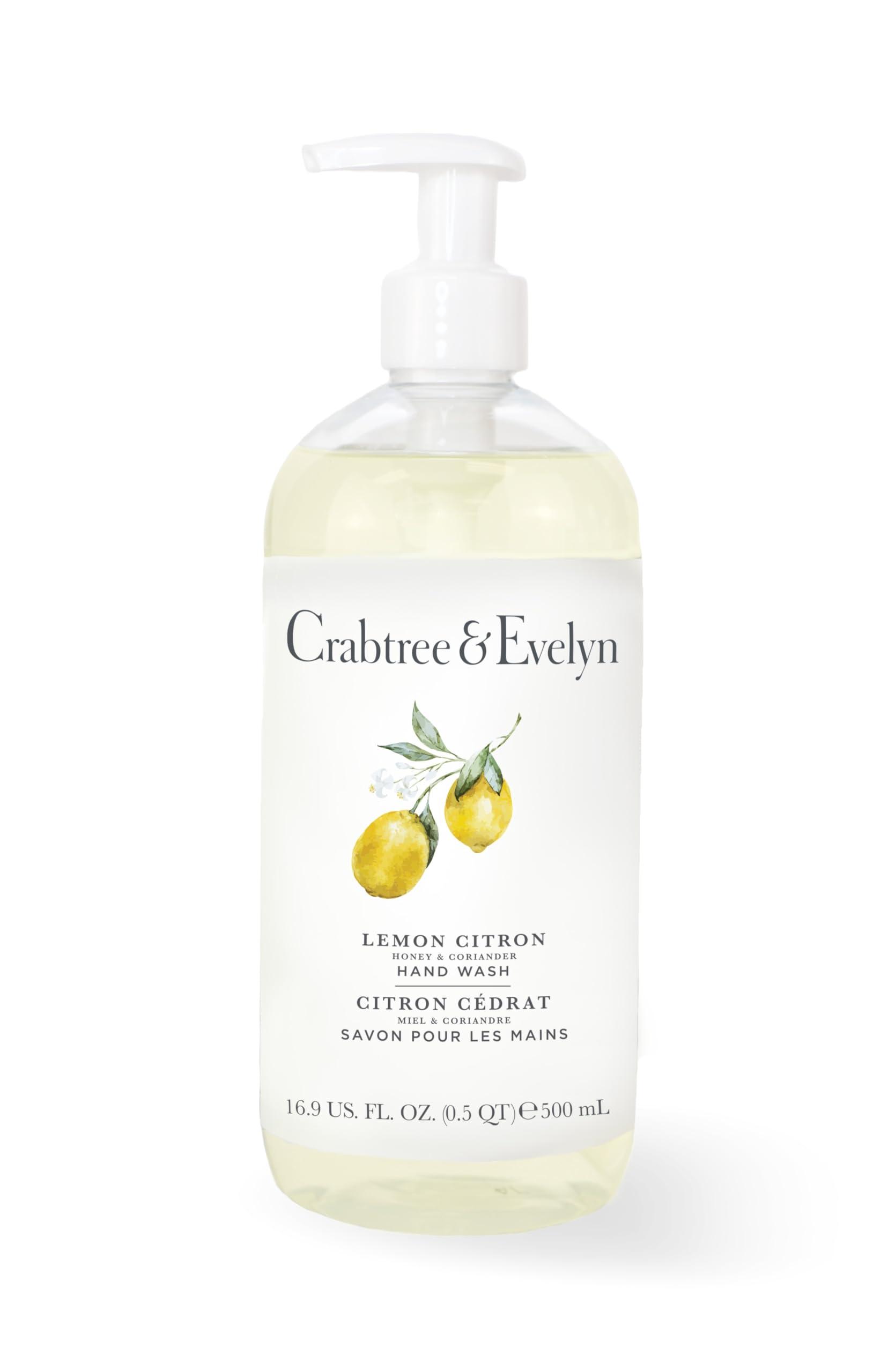 Crabtree & Evelyn Lemon Citron Hand Wash – 16.9 fl oz/ 500ml