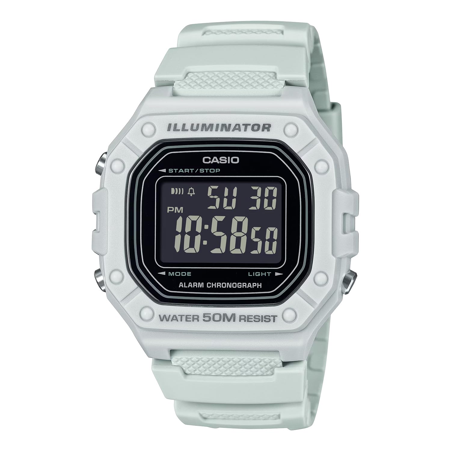 Amazon.co.jp: [カシオ] CASIO スタンダード デジタル 腕時計 W-218H