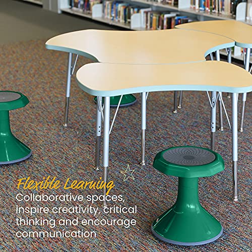 Image of ECR4Kids ACE Active Core Engagement Wobble Stool, 15-Inch Seat Height, Flexible Seating, Green
