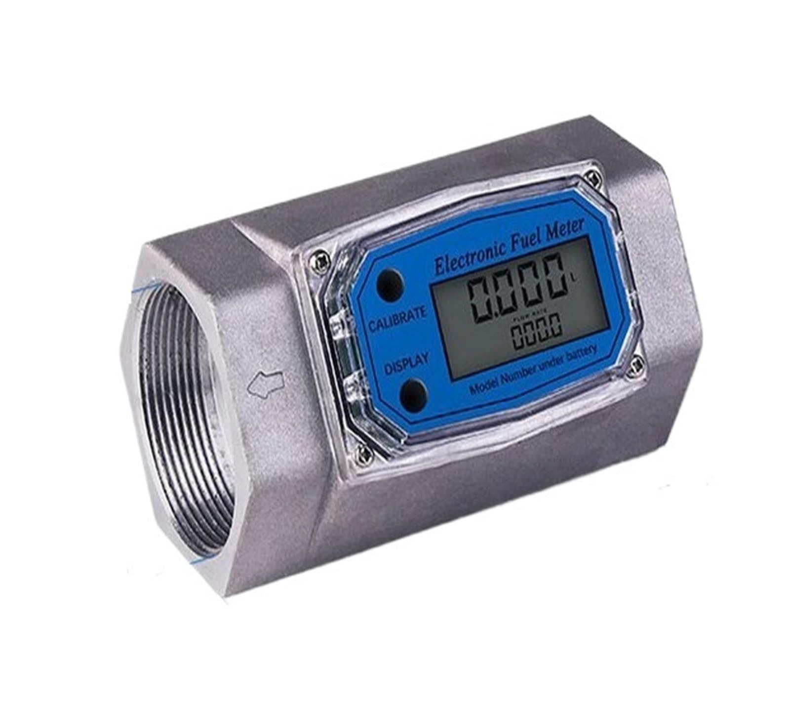 Elektroniczny przepływomierz turbinowy, precyzyjny wyświetlacz cyfrowy LCD do wykrywania oleju opałowego(2 inch)