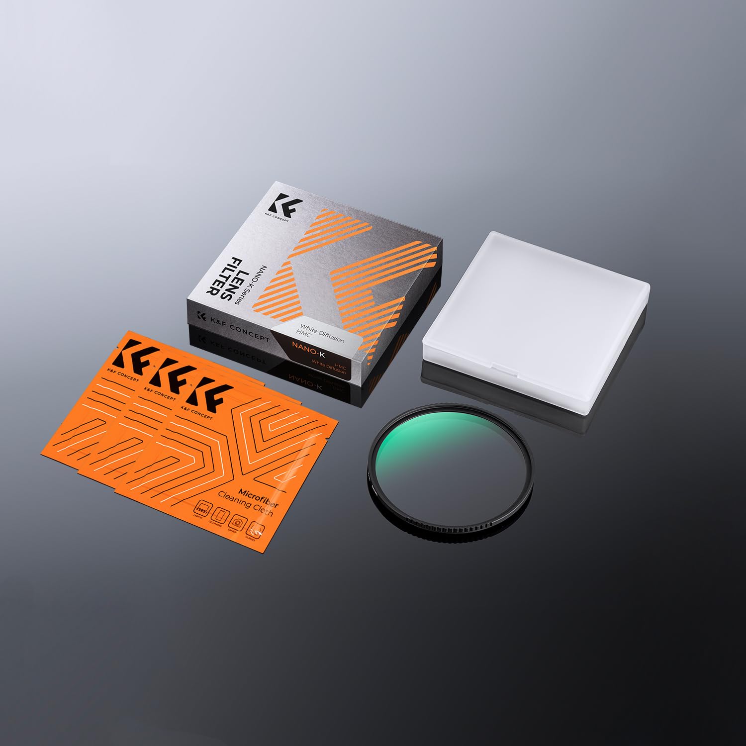 K&F CONCEPT Nebel-Effekt Diffusionsfilter 77mm Mist Filter für Landschafts- und Porträtfotografie (Nano-Klear)