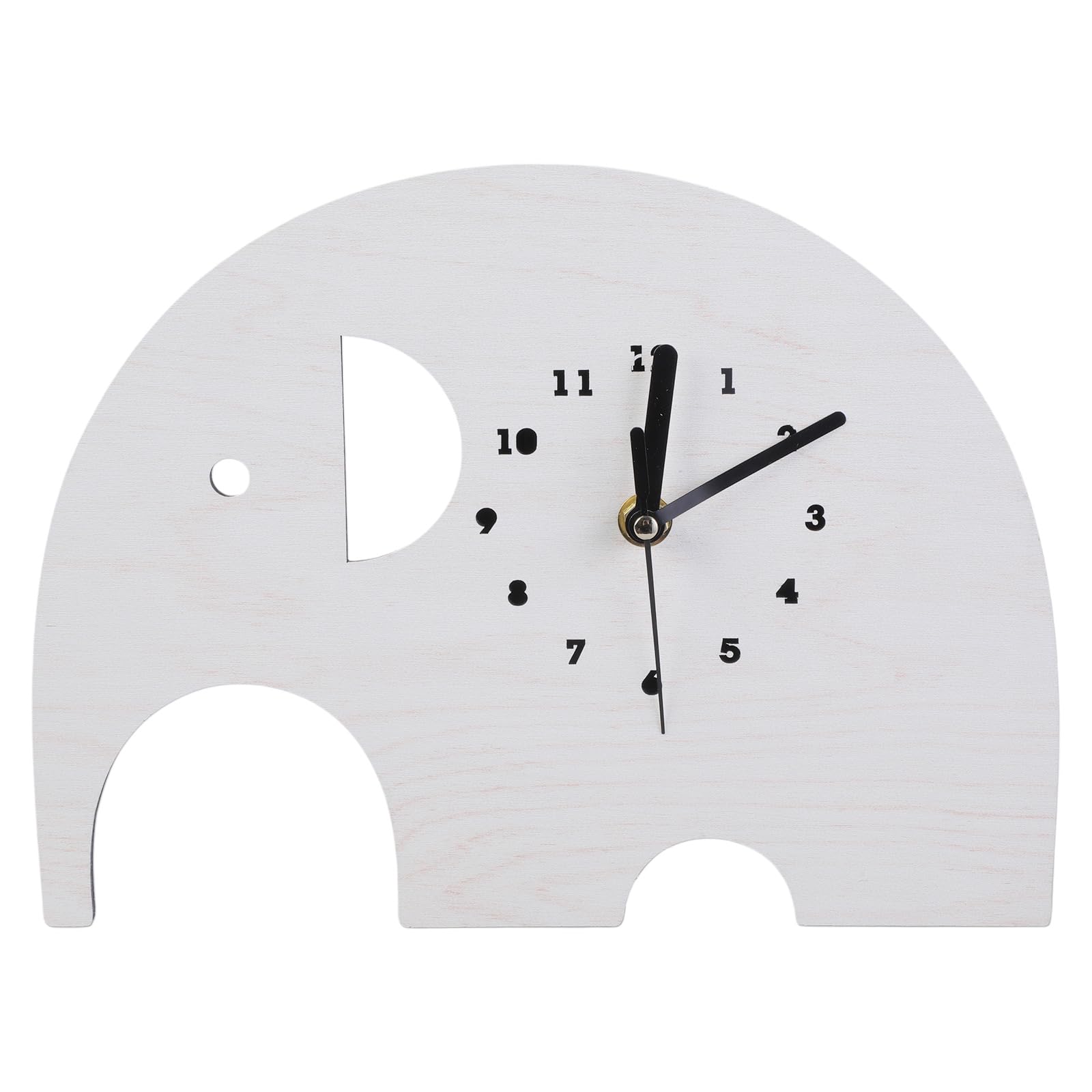 Kalttoy A Elephant Wood Clock Hanging Digital Display Uv Printed Decorative Ornament For Home Room For Decoration Wood Wall Clocks Battery Operated