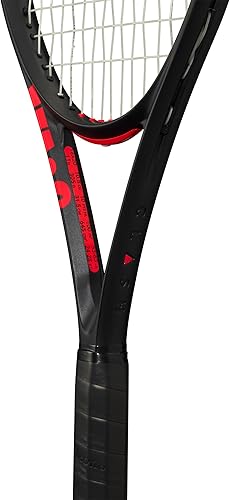 Miniatura 6 de Wilson Clash 100 Pro V3 - Raqueta de tenis de rendimiento para adultos, tamaño de agarre de 3-4 38 pulgadas, ensartada con Sensation 16 Natural a