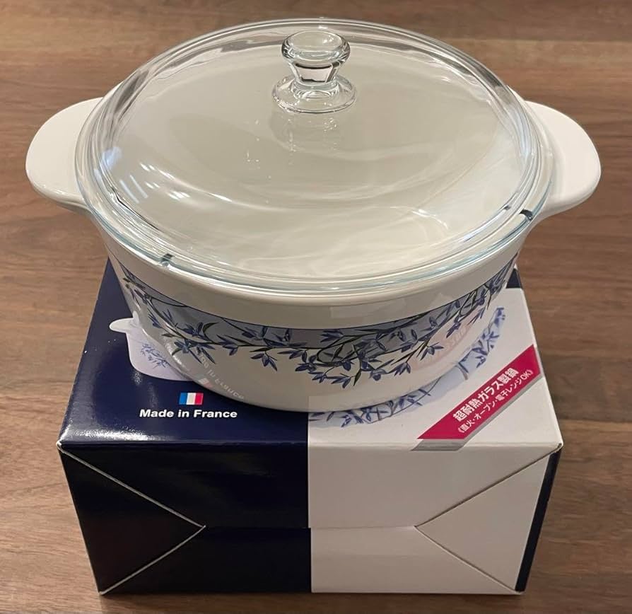 Luminarc.ヴィトロホワイト、キャセロールポット2.3L.IH Luminarc フランス製 ヴィトロホワイトキャセロールポット2.3L未