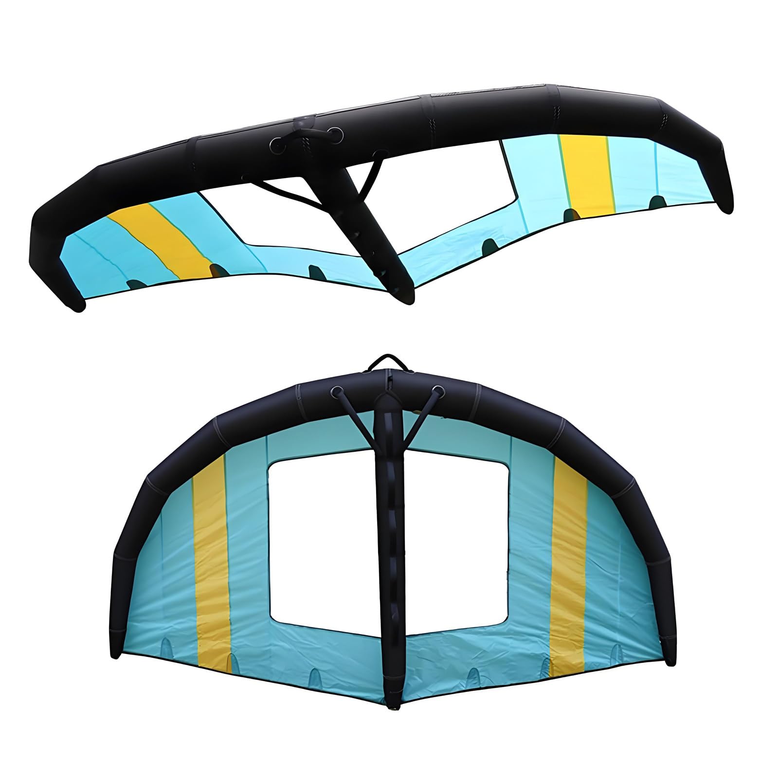 Wing Surf Foil Board Aufblasbares Wing Board Handheld-Design mit Fenster 4m³/5m³/6m³ für Erwachsene Anfänger zum Wind Wing Foiling, Surfen 5m³