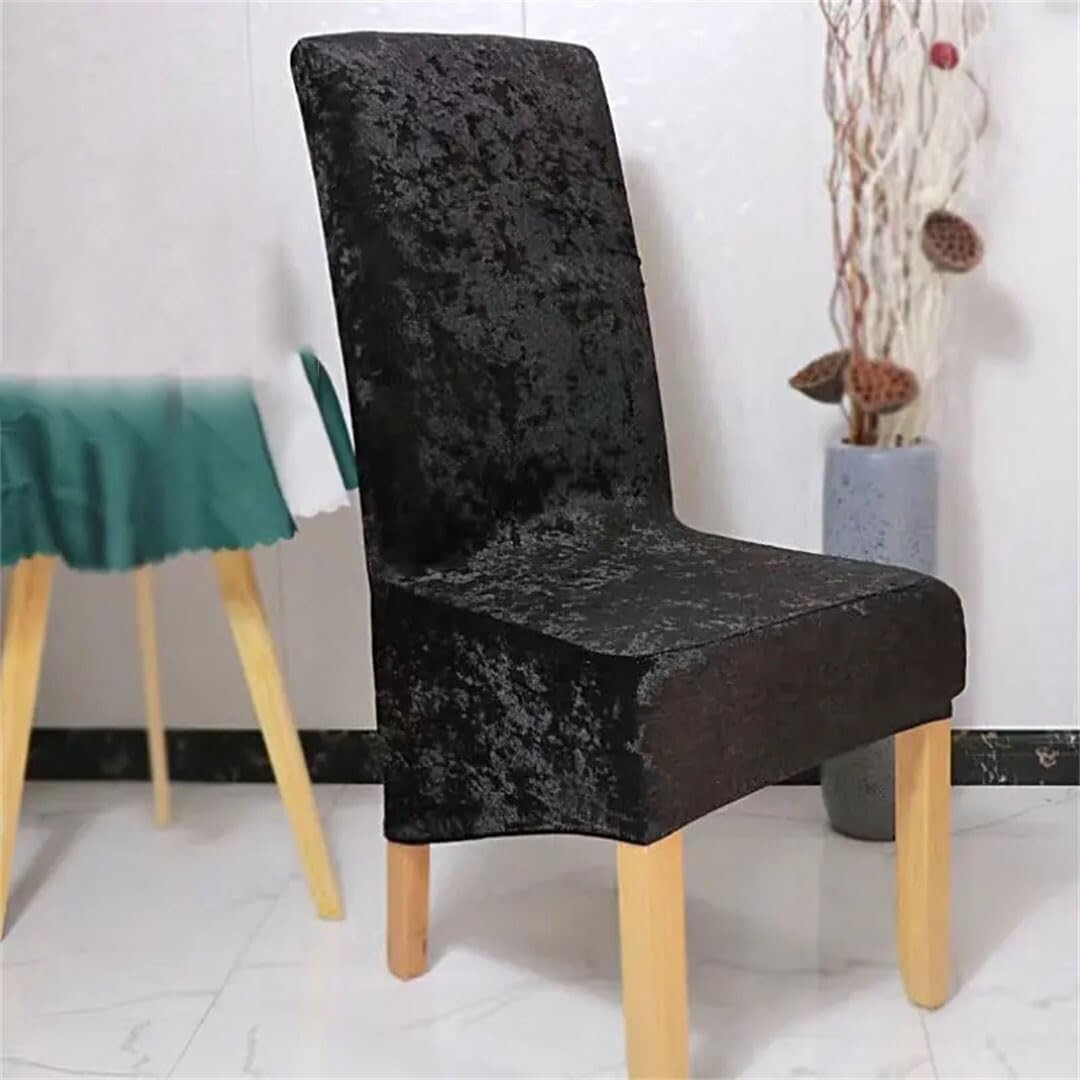 PBTMCD Elastic Dining Chair Covers, Stretch Spandex Slipcovers, Washable Seat Protector Fits Standard High Back Chairs(91#,4pcs)