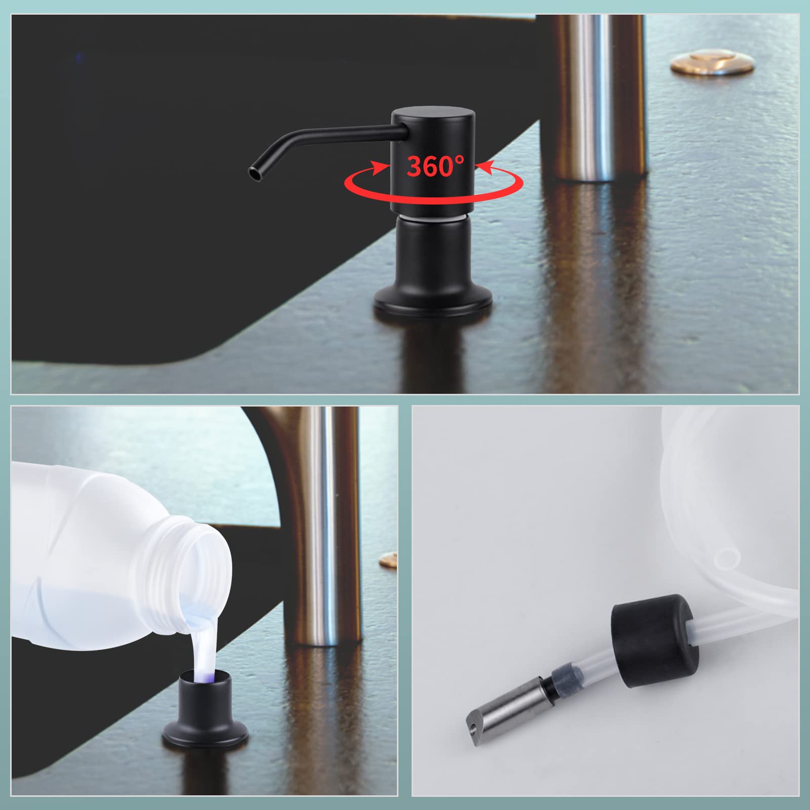 Cecipa max Zeepdispenser met 300ML-container 1,25M siliconen