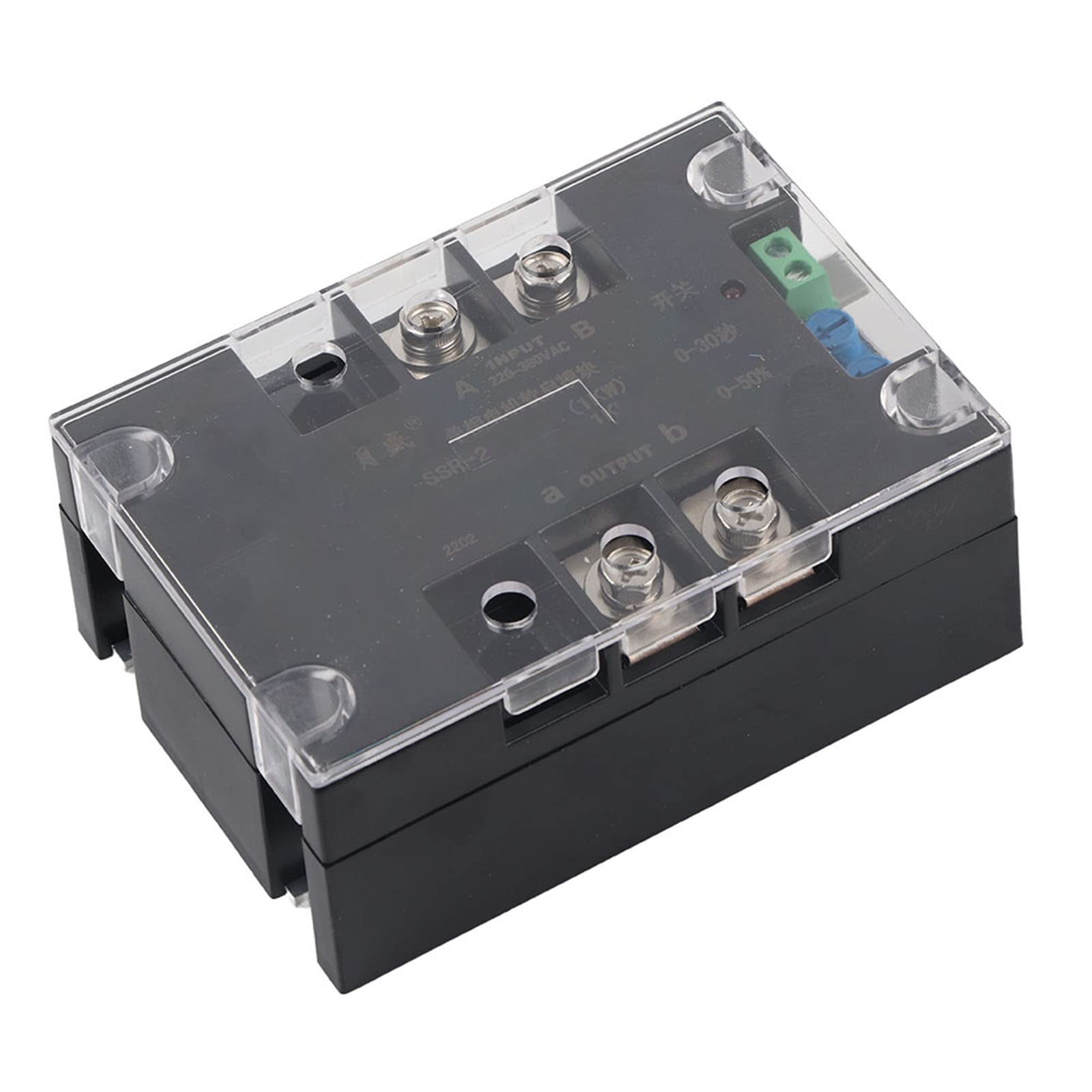 Hililand SSR-20WA-R (1KW) Single Phase Two-Phase Motor Soft Starter, Aluminum Bottom Soft Start Module Optical Module(Module)