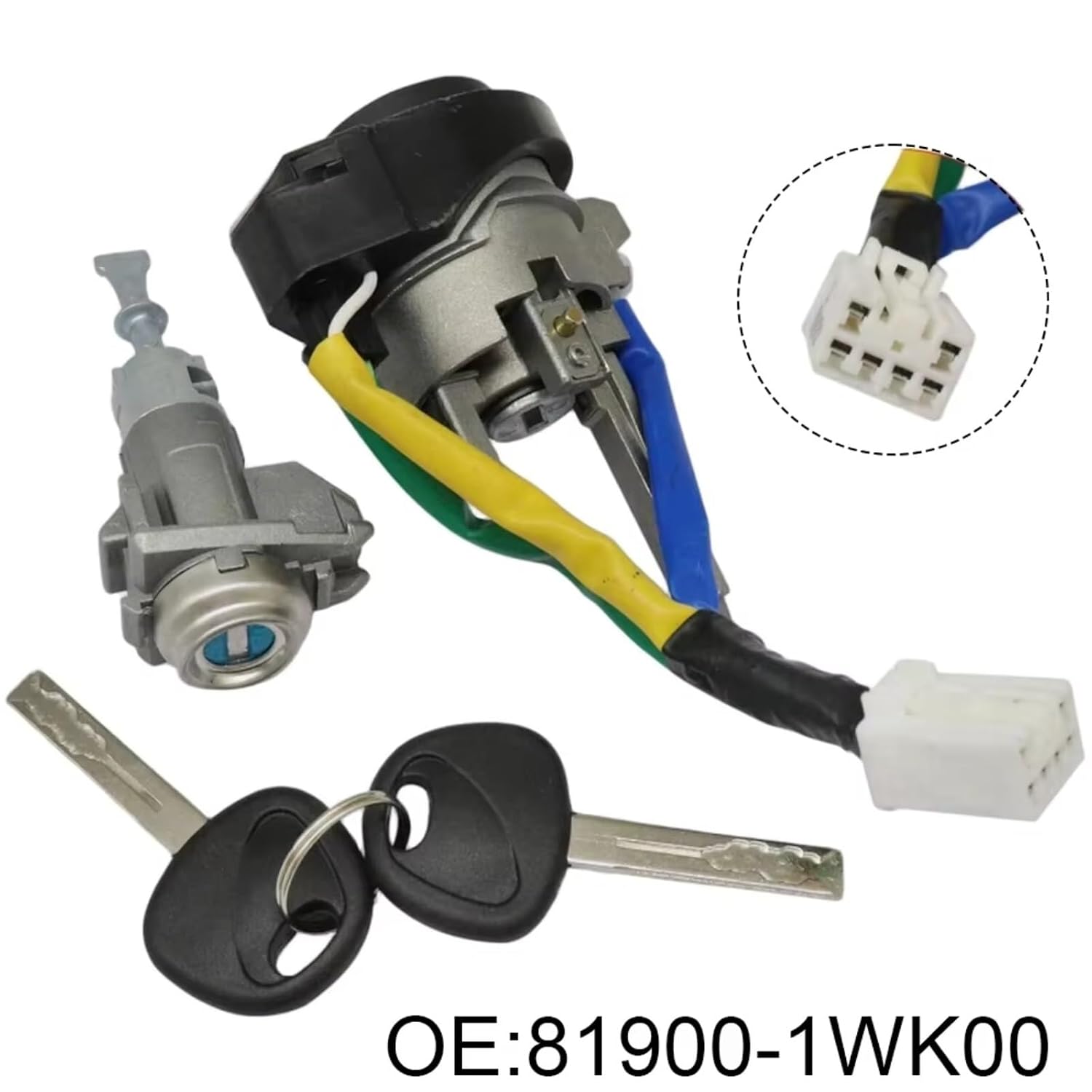 Ignition Lock Cylinder Switch Kit Compatible with Kia for Optima 2011 2012 2013 2014 2015 81970-2TA00
