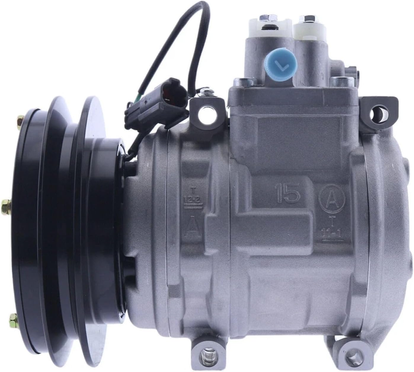 10PA15C 24V A/C Compressor 4333459 4472001741 Compatible for John Deere Excavator 230LC 230LCR 270LC 330LCR 450LC 550LC