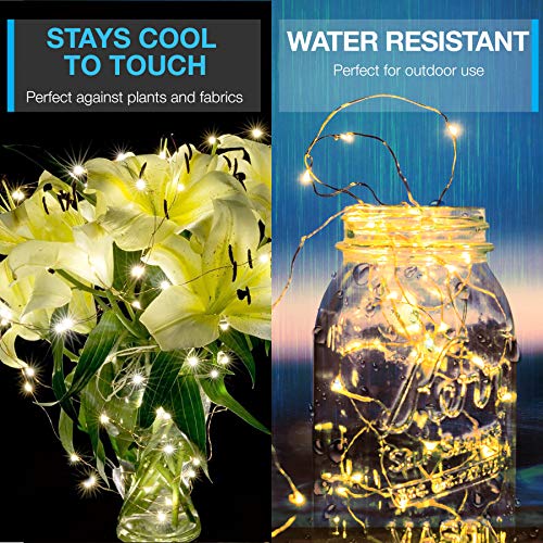 Vont Starry Fairy Lights, String Lights, 66Ft, 200 Leds, Bedroom Decor, Wall Decor, Usb Powered, Bendable Copper Twinkle Lights, Indoor Outdoor Use, Lighting For Wall, Patio, Tapestry #TOP2